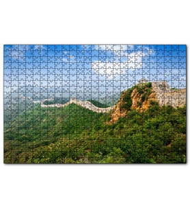 Cakapuzzle  Çin Seddi ve Uzak Dağlar  Puzzle Yapboz MDF (Ahşap) (500 Parça)