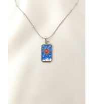 Kadın Paslanmaz Çelik The Sun Tarot Kolye (Gümüş)