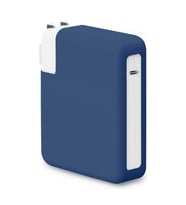 Microsonic Macbook Şarj Adaptör Kılıf (85W-87W-96W) Matte Silicone Siyah (Lacivert)