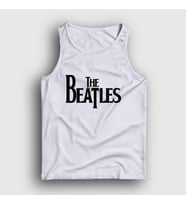 Presmono Unisex Sarı Logo The Beatles Atlet 114668tt (Beyaz)