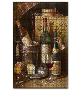 Cakapuzzle Eski Şaratlar ve Küflü Peynir Görseli Puzzle Yapboz MDF (Ahşap) (255 Parça)