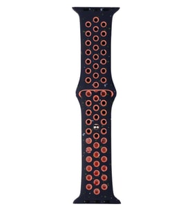 Watch 38mm KRD-02 Yeni Seri Suya Dayanıklı Delikli Renkli Silikon Kordon (Lacivert)