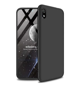 Xiaomi Redmi 7A GKK Kılıf 360 Derece Tam Koruma (Siyah)