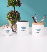 Su Ürünleri Mühendisi Kupa Bardak Kırmızı Kalemlik ve Anahtarlık (Model 6)