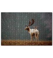 Cakapuzzle Ormanda Geyik Ve Yavrusu  Puzzle Yapboz MDF (Ahşap) (500 Parça)