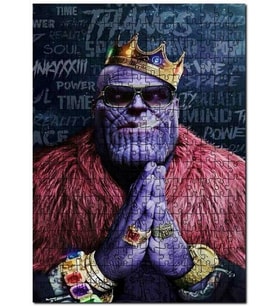 Cakapuzzle Thanos, Taç Sonsuzluk Savaş Puzzle Yapboz MDF (Ahşap) (1000 Parça)