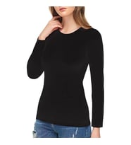 Tutku Elit 2203 Kadın Uzun Kol Fanila Body - 1 Adet (Siyah)
