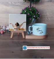 İsme Özel Doğum Günü Hediyesi Fotoğraflı Dekoratif Taş, Kupa Bardak Beyaz Hediye (Model 8)