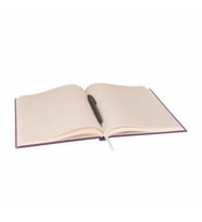 Deri Defter Günlük Journal Ajanda Tarihsiz Çizgili 160 Yaprak Rainbow Vegan 17x24 cm (Lila)