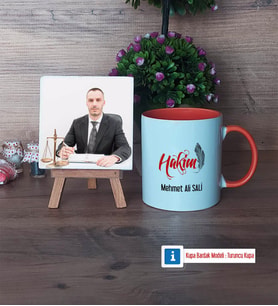 Hakim Fotoğraflı Dekoratif Taş, Kupa Bardak Beyaz Hediye (Model 13)