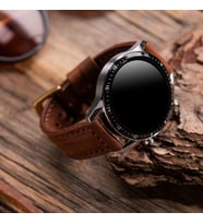 vagave Huawei Watch Gt/gt2/gt2 Pro/gt3/gt3 Pro Deri Kordon 46 -22mm huwsam (Kahverengi)