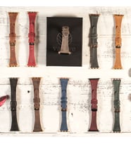 vagave Apple Watch Kadın Crazy Deri Kordon İsme Özel 3-4-5-6-7 / 42&44mm (Kırmızı)