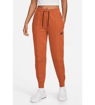 Nike Sportswear Tech Fleece Standart Fit Mid Rise Jogger Kadın Eşofman Altı Turuncu