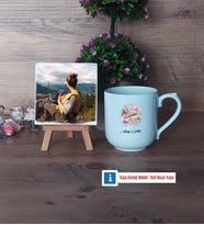 Anneye Hediye Fotoğraflı Dekoratif Taş, Kupa Bardak Beyaz Hediye (Model 5)