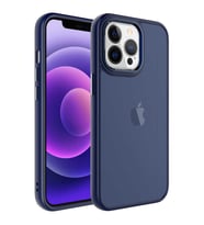 Apple iPhone 13 Pro Kılıf Zore May Arka Yüzey Buzlu Kılıf (Lacivert)
