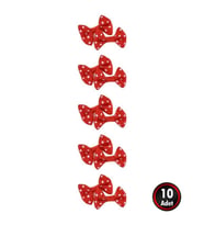Grogren Papyon Fiyonk, 3 x 1,5 cm - 10 Adet - Renk Seçenekli - (Kırmızı)