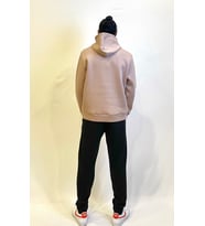 Kapşonlu Rahat Kalıp İçi Polarlı 3 iplik Tokyo Baskılı SweatShırt spr24sw12 (Toz Pembe)
