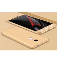 Xiaomi Redmi Note 4x Kılıf Zore Ays Full Koruma Kılıf (Gold)