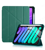 Apple iPad Pro 12.9 3. 4. 5. Nesil Kılıf Kalem Şarj Bölmeli Case 2018 - 2022 (Koyu Yeşil)