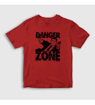 Presmono Unisex Çocuk Beyaz Danger Zone Sterling Archer T-Shirt 299490tt (Kırmızı)
