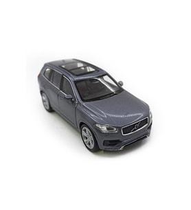 Volvo XC90 1/36 Ölçek 12cm Çek bırak (ÖZEL PLAKALI) (Gri)
