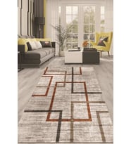 Dijital Kaymaz Taban Yıkanabilir Modern Renkli Salon Halısı Mutfak Halısı Yolluk ND-HT-673 (Vizon)