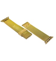Ally Apple Watch 7-8 41mm 6-5-4 40mm Kayış Kordon Milano Metal Klasik Kopça 3-2-1 38mm (Gold)