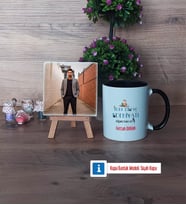 Erkek Türk Dili ve Edebiyatı Öğretmenine Hediye Fotoğraflı Dekoratif Taş, Kupa Bardak Beyaz Hediye (Model 11)