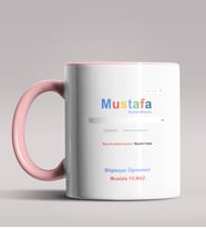 Kişiye Özel Google Bilgisayar Öğretmeni Temalı Siyah Renk Kupa  (Pembe)