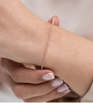 Mode Silver Burgulu gümüş bileklik (Rose)