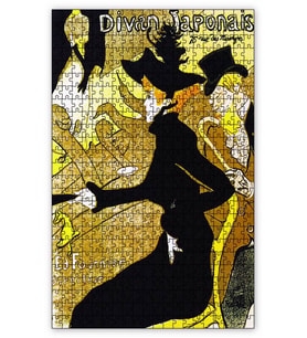 Cakapuzzle Divan Japonais Henri de Toulouse Lautrec Puzzle Yapboz MDF (Ahşap) (1000 Parça)