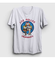 Presmono Unisex Sarı Los Pollos Hermanos Breaking Bad T-Shirt 406681tt (Beyaz)