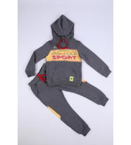 Nexactive Kız Erkek Çocuk Alt Üst 2'li Spor Eşofman Takım 50051 (Antrasit)
