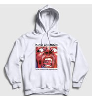 Presmono Unisex Beyaz In The Court Of The Crimson King Kapüşonlu Sweatshirt 447793tt (Beyaz)