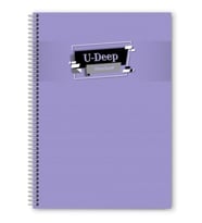 Defter A4 Spiralli 60 Yaprak Çizgili A4 Siparalli Defter Telli Defter 60 Yaprak Çizgili (Lila)