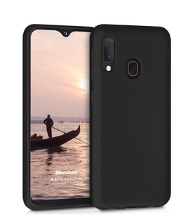 Microsonic Matte Silicone Samsung Galaxy M10s Kılıf (Siyah)