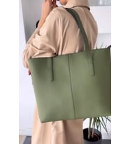 BC Barse Collection Sert Tote Kadın Omuz Çantası (Haki)
