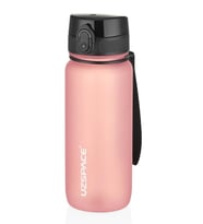Uzspace 650 ml Tritan Su Matarası 14 Farklı Renk Softtouch  (Pudra)