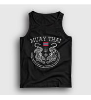 Presmono Unisex Beyaz Thailand Kaplan Ufc Mma Muay Thai Atlet 499000tt (Siyah)
