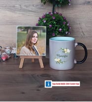 Doğum Günü Hediyesi Fotoğraflı Dekoratif Taş, Kupa Bardak Beyaz Hediye (Model 9)