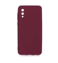 Samsung Galaxy A02 Kılıf Özel Orijinal Lansman Serisi, İçi Kadife, Pürüzsüz Yumuşak ve Mat TPU Silikon (Koyu Mor)