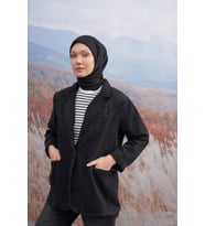 95 X 95 COTTON MONOGRAM DESEN EŞARP - AR 3099 03045 (A.Siyah)