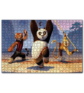 Cakapuzzle Kung Fu Panda 3 Usta Panda  Puzzle Yapboz MDF (Ahşap) (1000 Parça)