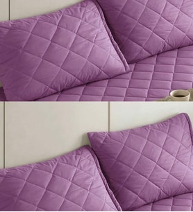 Formeya Alez 4 Adet %100 Pamuk Yastık Koruyucu Alez (Lila)