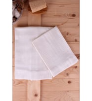 (40x60)&(60x110) 2'li Pike Çok Amaçlı Havlu Seti (Krem)