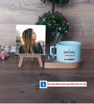 Sosyal Bilgiler Öğretmeni Fotoğraflı Dekoratif Taş, Kupa Bardak Beyaz Hediye Öğretmenler Günü Hediyesi (Model 8)
