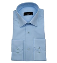 Erkek Slim Fit Jakarlı Gömlek Bgl-st00166 (Buz Mavisi)