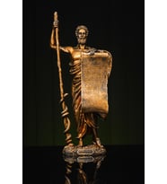 Narçiçeği Takı ve Hediyelik Eşya Özel Tasarım Doktor Hipokrat Yemini Büyük Boy Altın / Bronz Heykel Biblo (Bronz)