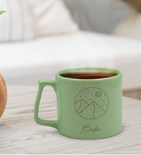 BK Gift Kişiye Özel İsimli Pastel Yeşil Middle Kupa Bardak, Arkadaşa Hediye, Ev Hediyesi, Doğum Günü Hediyesi, Ofis Hediyesi (Model 6)