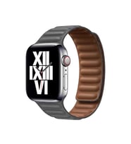Apple Watch 40mm KRD-34 Deri Görünümlü Kordon (Gri)